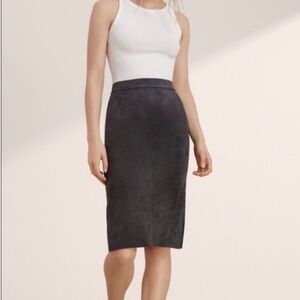 Aritzia Wilfred Free Faux Suede Lis Skirt
